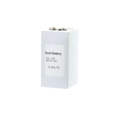 EXELL BATTERY 9V Alkaline Battery, 1 PK 246